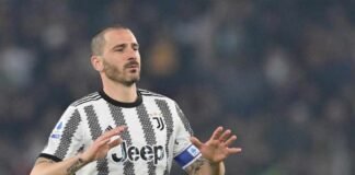 Bonucci dà l'addio al calcio la prossima stagione