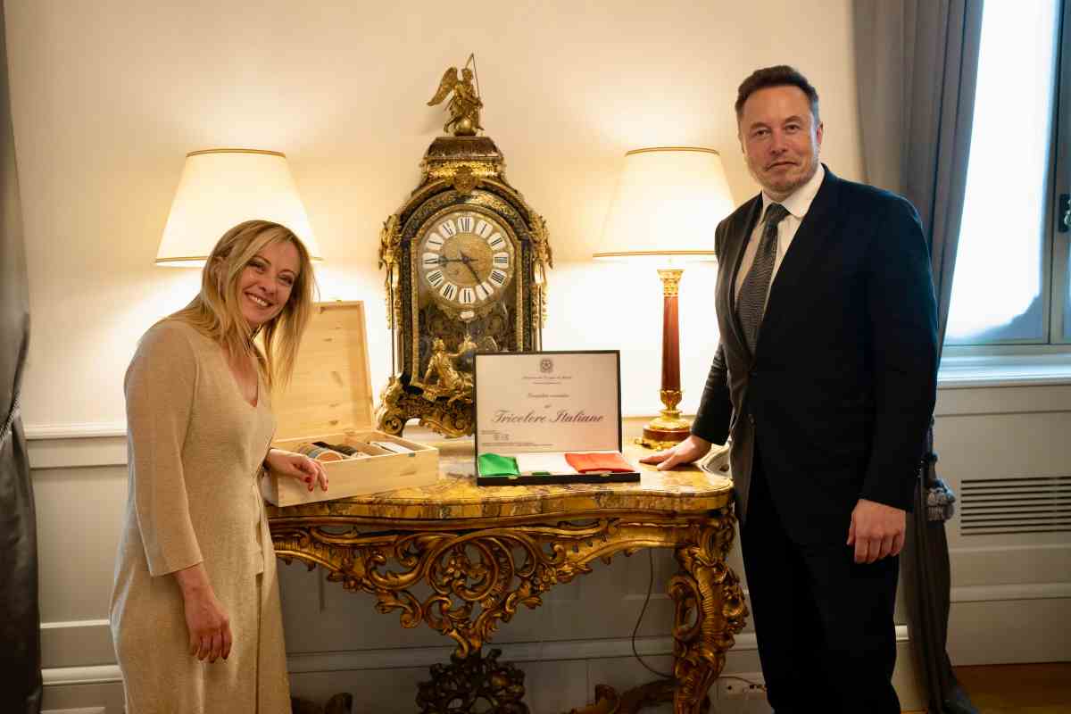 Incontro Meloni-Musk a Palazzo Chigi