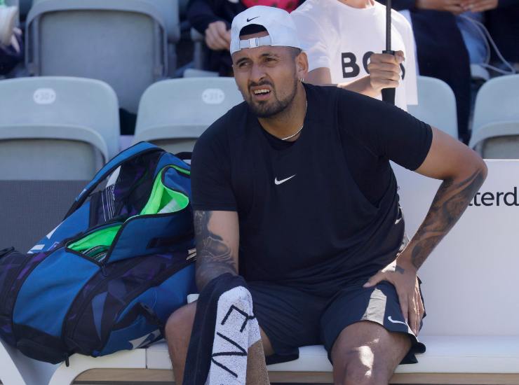 Wimbledon infortunio Kyrgios