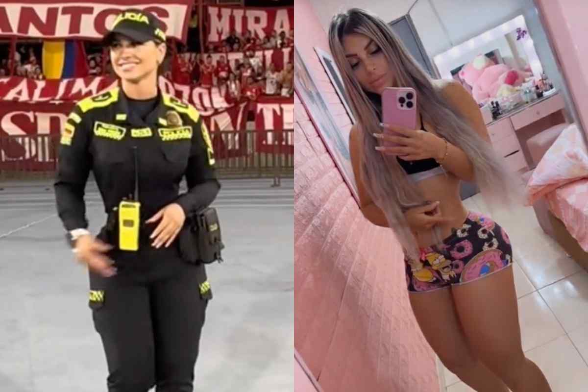 I fan impazziti per la poliziotta sexy