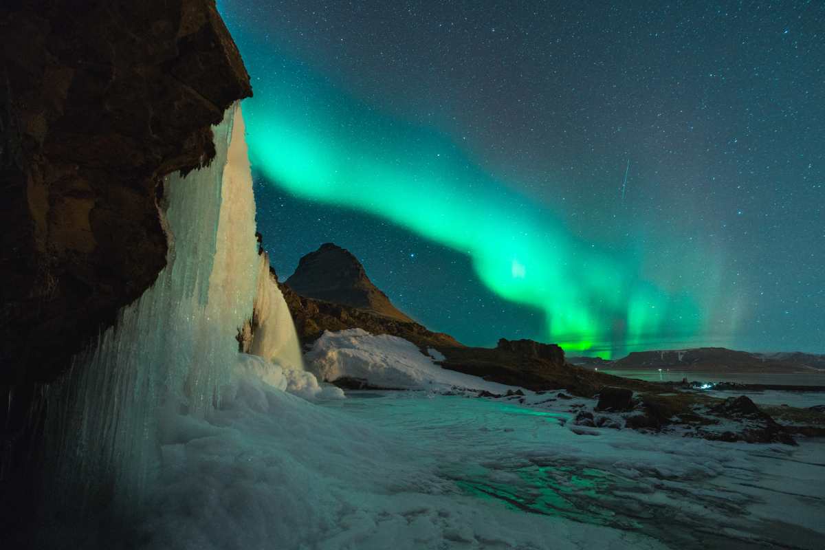 L'aurora boreale è un fenomeno tipico islandese