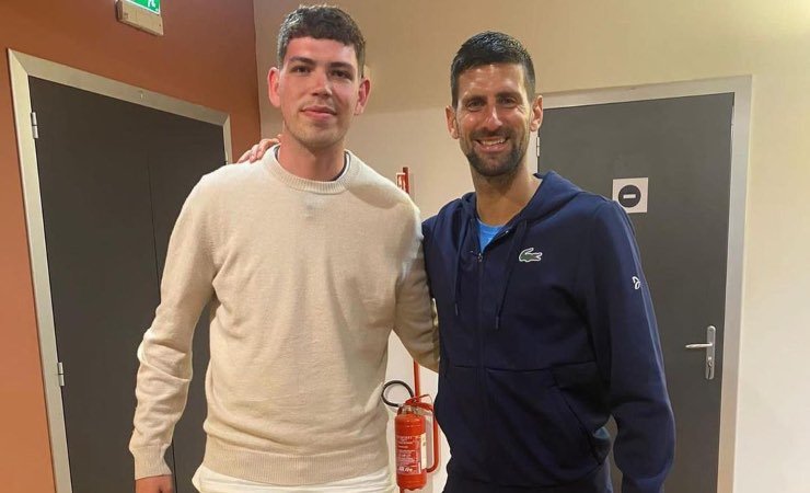 Miroslav Mihajlovic e Novak Djokovic