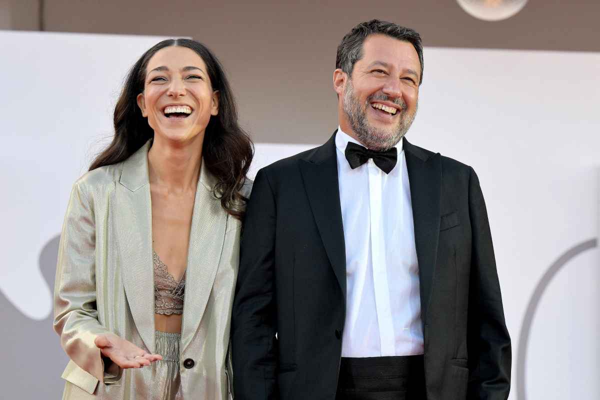 Matteo Salvini e Francesca Verdini
